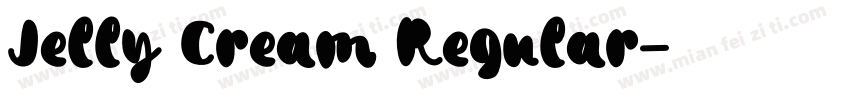 Jelly Cream Regular字体转换
